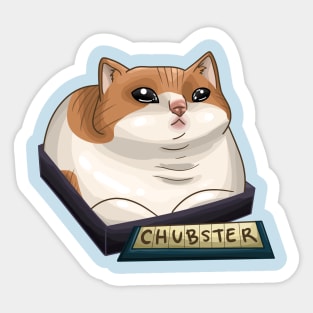 Sad Chubster Cat Sticker